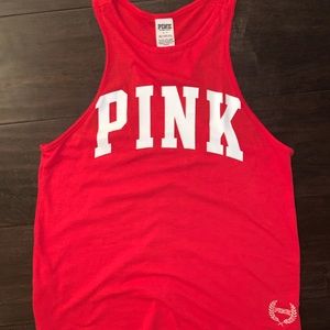Oversized Red PINK Tank Top